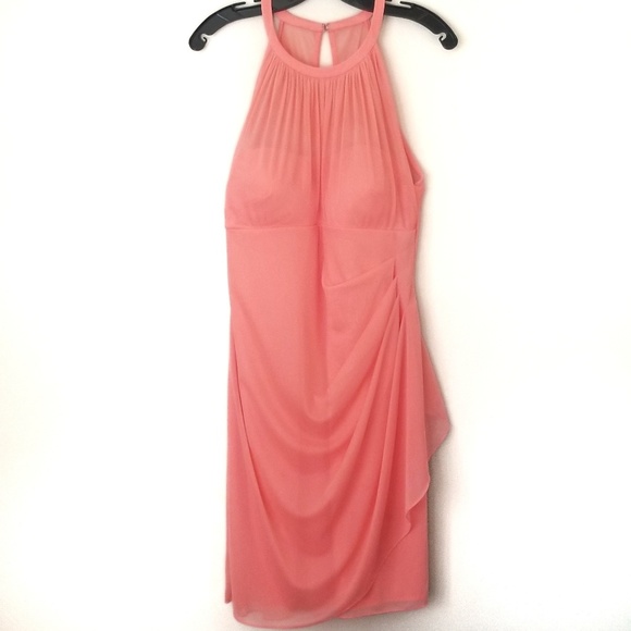 David's Bridal Dresses & Skirts - David's Bridal Coral Sleeveless Short Mesh Dress